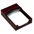 Burgundy Red Classic Leather 4"x6" Memo Holder